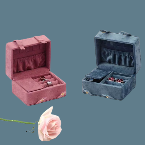 Factory price Velvet earring jewelry ring packaging boxes