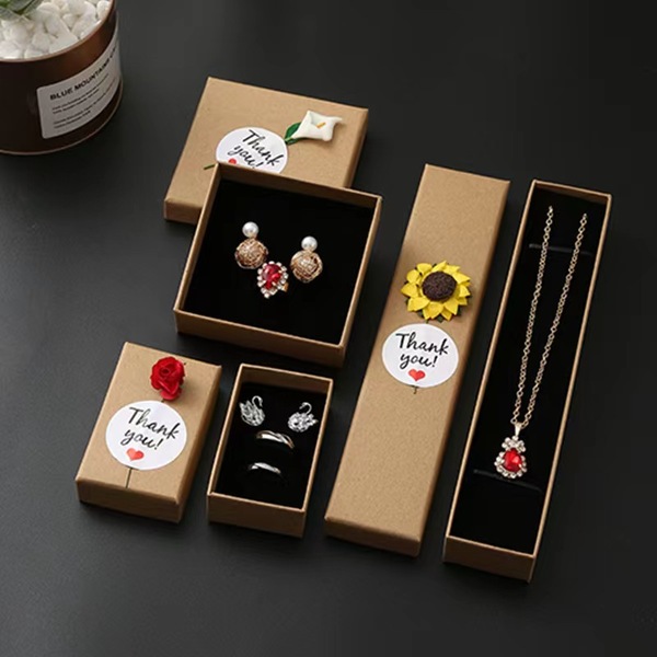 Custom paper cardboard magnetic jewelry packaging box with logo