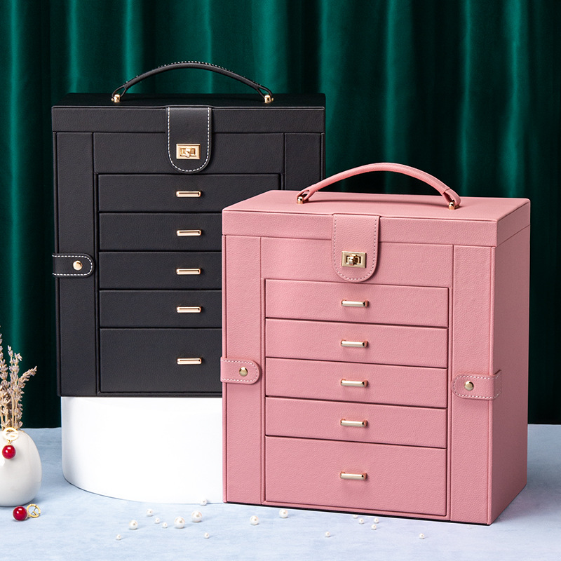 Home-use multi-layer high-end jewelry storage box