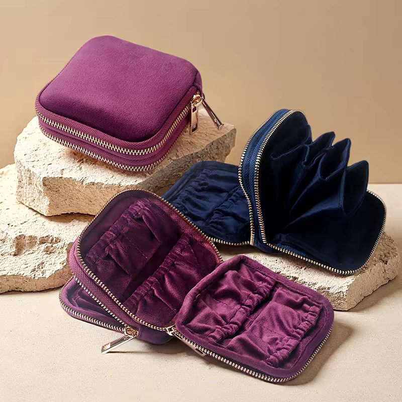 Portable double-layer storage bag